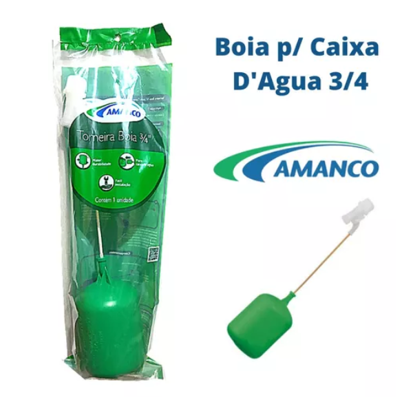 15212779285-15198641247-torn20boia20cx20dagua203420verde20amanco2018382201.png Torneira Boia Para Caixa D'água 3/4 Verde Amanco 18382 - Imagem 2