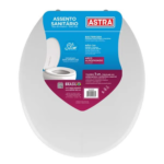 Assento Sanitario Almofadado Slim Branco Astra