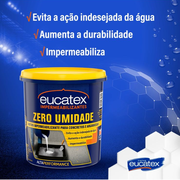 15245662404-zero-umidade-4.png Aditivo Zero Umidade Impermeabiliza Concretos E Argamassa 3,6L Eucatex - Imagem 3