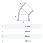 Curva 45º Soldável 20mm Fortlev - Imagem 2