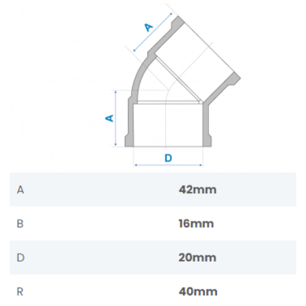15261581307-curva-45-soldavel-20mm-fortlev-jundiai.png Curva 45º Soldável 20mm Fortlev - Imagem 2