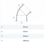 Curva 45º Soldável 50mm Fortlev - Imagem 2
