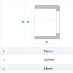 Bucha de Redução Soldável Curta 40X32mm Fortlev - Imagem 2