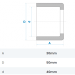 Bucha de Redução Soldável Curta 50X40mm Fortlev - Imagem 2