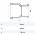 Luva de Redução Soldável 32X25mm Fortlev - Imagem 2