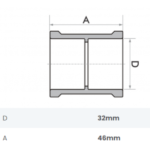 Luva Soldável 32mm Fortlev - Imagem 2