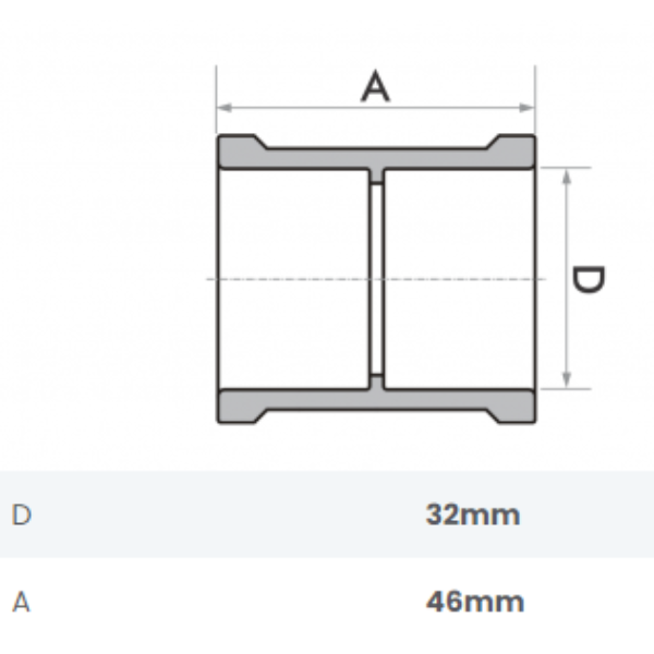 15261944339-luva-soldavel-32mm-jundiai-fortlev.png Luva Soldável 32mm Fortlev - Imagem 2