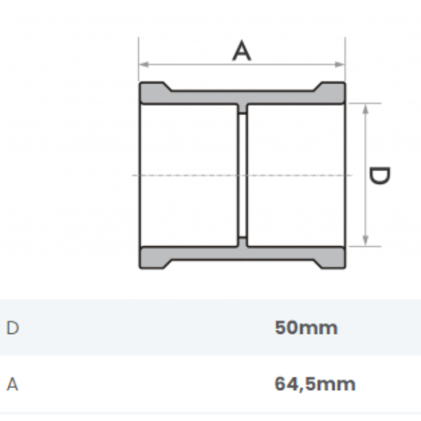 15261944711-luva-soldavel-50mm-fortlev-jundiai.png Luva Soldável 50mm Fortlev - Imagem 2