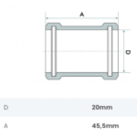 Luva de Correr para Tubo Soldável 20mm Fortlev - Imagem 2