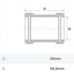 Luva de Correr para Tubo Soldável 32mm Fortlev - Imagem 2