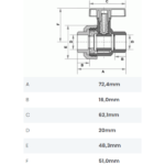 Registro de Esfera Soldável com União 20mm 1/2