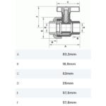 Registro de Esfera Soldável com União 25mm 3/4