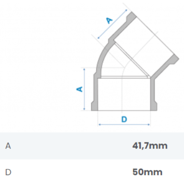 15263393428-joelho-45-soldavel-50mm-fortlev-jundiai.png Joelho 45º Soldável 50mm Fortlev - Imagem 2
