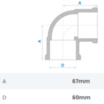 Joelho 90º Soldável 60mm Fortlev - Imagem 2