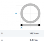 Anel de Vedação De Borracha Para Esgoto DN100 Fortlev - Imagem 2