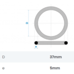 Anel de Vedação De Borracha Para Esgoto DN40 Fortlev - Imagem 2