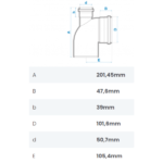 Joelho 90° Esgoto com Visita SN 100X50mm Fortlev - Imagem 2