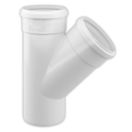 Junção Simples PVC Para Esgoto DN 100mm Branco Fortlev