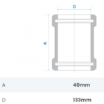Luva De Correr Com Anel Para Tubo De Esgoto DN 100mm Fortlev - Imagem 3