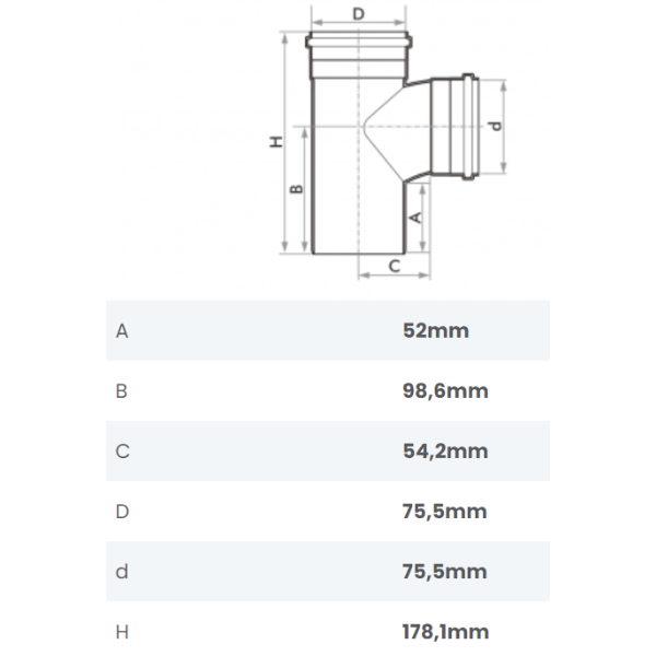 15263863491-te-esgoto-sn-simples-75mm-jundiai-cabreuva-varzea-campo-limpo-paulista.png Tê de Esgoto DN 75mm Fortlev - Imagem 2