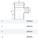 Tê de Redução Soldável 25X20mm Fortlev - Imagem 2