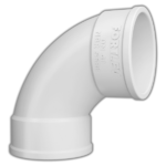 Curva 90° Curta Esgoto DN 40mm SN Fortlev