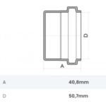 Cap Esgoto DN 50mm SN Fortlev - Imagem 2