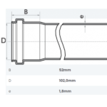 Tubo Esgoto Cano PVC DN 100mm SN Barra Fortlev (Preço Por Metro) - Imagem 3