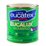 Esmalte Base Solvente Eucalux Seca Rápido Premium Preto Brilhante 900ml Eucatex