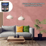 Massa Cimento Queimado Perolizado Fosco Rose Gold 3,7 Kg Eucatex - Imagem 2