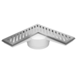 Ralo De Canto Saída 100mm Grelha Cromada Prata Astra - Imagem 2