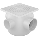 Caixa Sifonada (com 3 Entradas) 100 x 100 x 50mm Fortlev