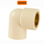 Joelho 90 De Transferência FF CPVC DN22X34 ISO CB Ultra Temperatura Amanco - Imagem 2