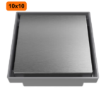 Ralo Oculto Quadrado 10x10 Cinza - Astra - Imagem 2