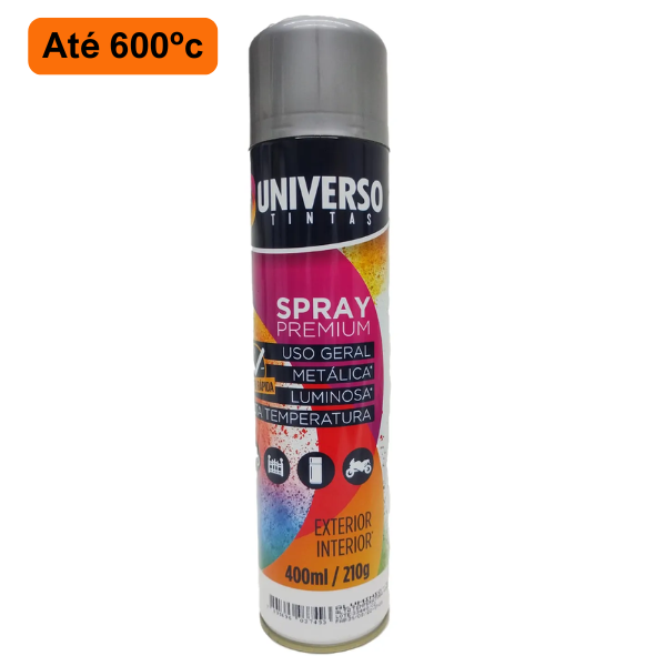 15300114617-spray-alta-temperatura-aluminio-400ml-universo-campinas.png Tintas Spray Alta Temperatura 600º Alumínio (400ml) - Universo - Imagem 2