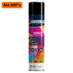 Tinta Spray Alta Temperatura 600º Preto Fosco (400ml) - Universo - Imagem 2