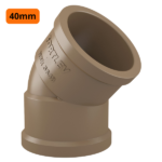 Joelho 45 Soldável 40mm - Fortlev - Imagem 2