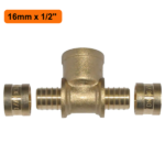TEE Saída Femea PEX 16mm x 1/2