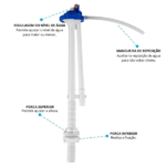 Mecanismo Completo Universal Acionamento Simples Superior Branco Astra - Imagem 4