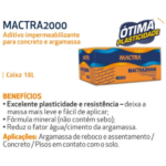 Impermeabilizante Para Argamassa E Concreto Mactra 2000 18L - Imagem 2