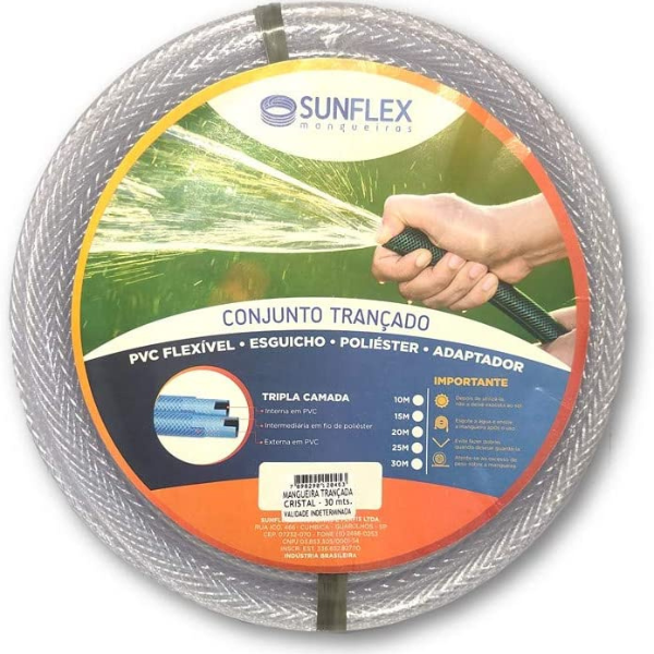 15212700164-15184981149-inserir20um20titulo20-202023-04-06t113641-991.png Mangueira Trançada Cristal Com Bico 30M Sunflex - Imagem 1