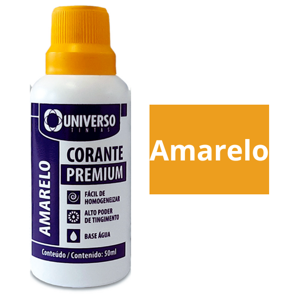 15212751111-15195806167-areia20media2011.png Corante Líquido Para Tinta Pigmento Amarelo 50ml Universo - Imagem 2