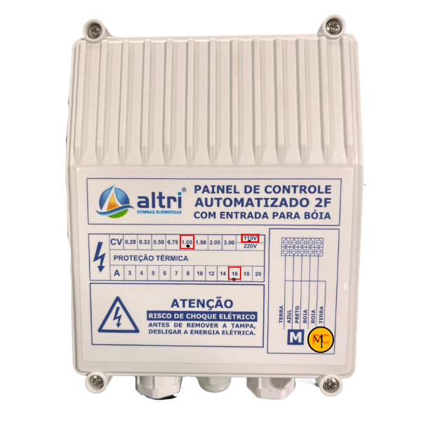 15218548456-15207616398-1.png Altri Painel Para Bomba de Poço Com Entrada Para Boia 2 fios 1.00cv Mono 110v 16A - Imagem 1
