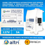 Altri Painel Para Bomba de Poço Com Entrada Para Boia 2 fios 0.33cv Mono 127v 5A - Imagem 2