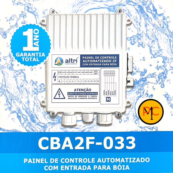15218549104-15205785640-2.png Altri Painel Para Bomba de Poço Com Entrada Para Boia 2 fios 0.33cv Mono 127v 5A - Imagem 3