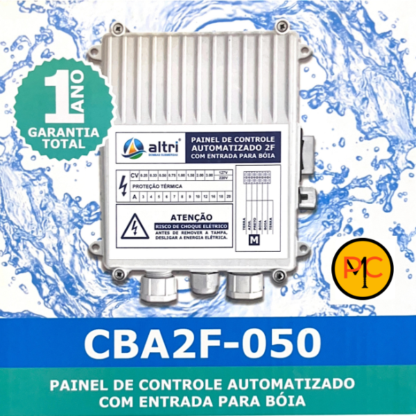 15221364366-2.png Altri Painel Para Bomba de Poço Com Entrada Para Boia 2 fios 0.50cv Mono 220v 5A - Imagem 3