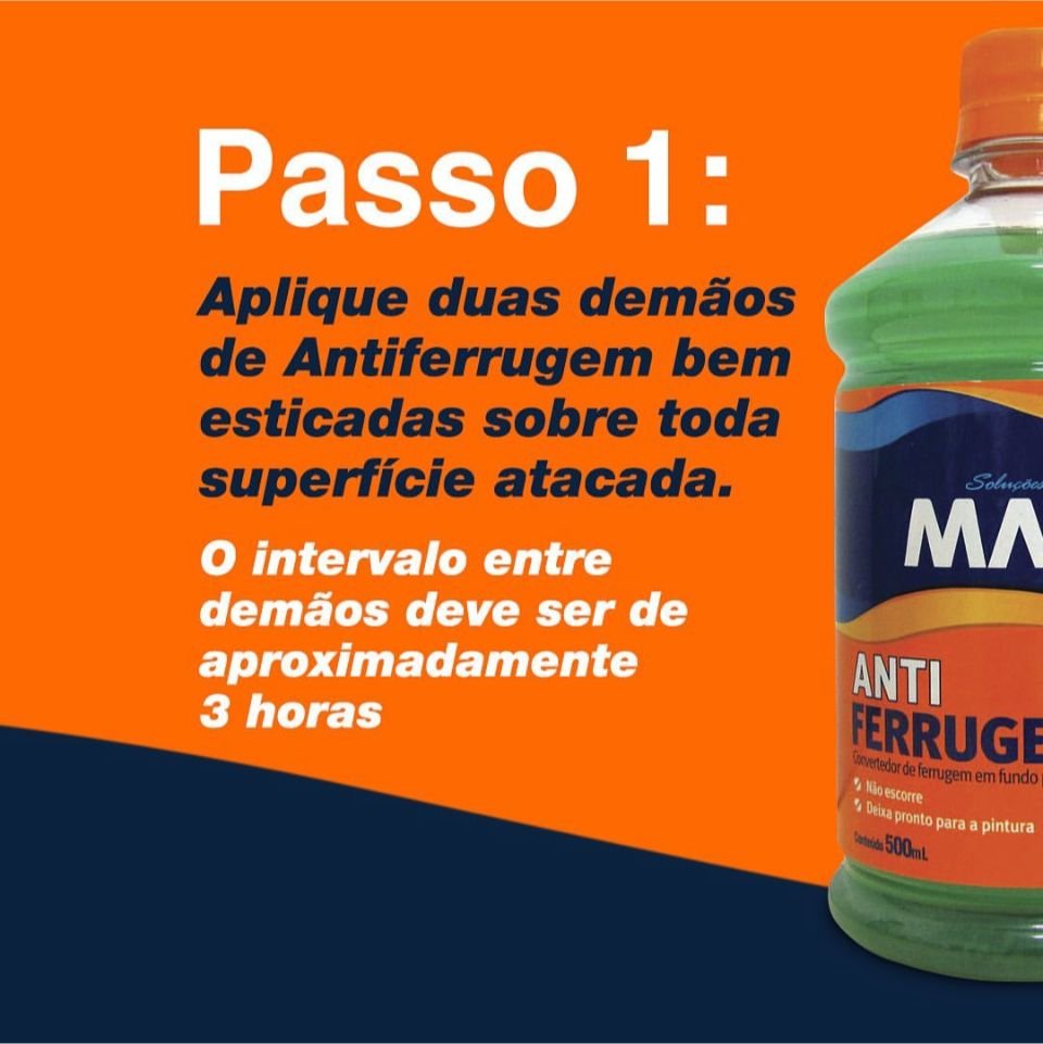 15225381310-15213300744-eaea2337-74ac-4728-8f66-8c80735af45d.jpeg Convertedor De Ferrugem Em Fundo Protetor Anti Ferrugem 500 ML Mactra - Imagem 3