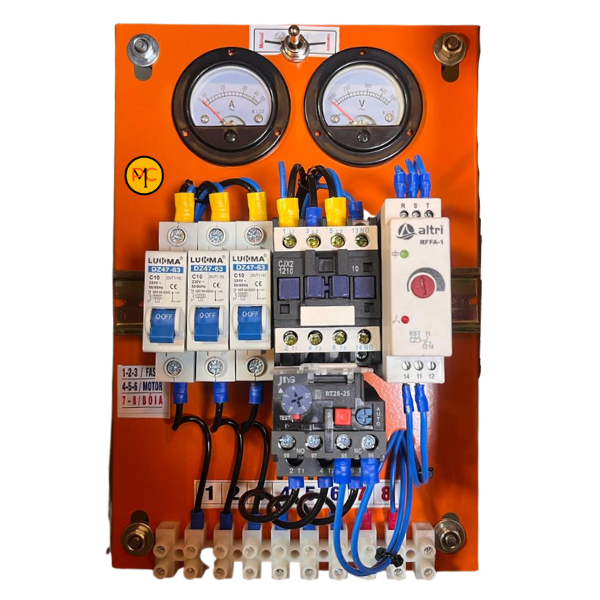 15226711340-15226710161-3-2.png Painel De Comando/Controle Trifásico Completo Com Relê Térmico AT200TC 2.0CV 220V Altri Para Bombas Submersas - Imagem 1