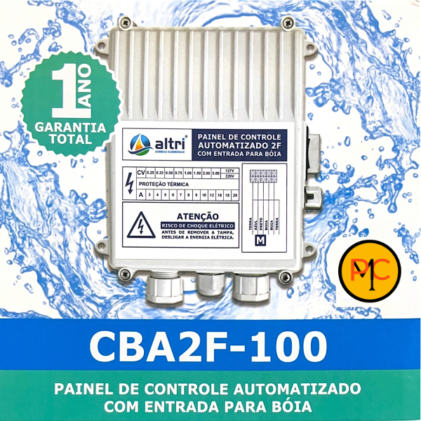 15228062454-15207610332-2.png Altri Painel Para Bomba de Poço Com Entrada Para Boia 2 fios 1.00cv Mono 220v 8A - Imagem 3