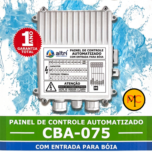 15228865154-15207596401-2.png Altri Painel Para Bomba de Poço Com Entrada Para Boia 3 fios 0.75cv Mono 220v 25uf 6A - Imagem 3